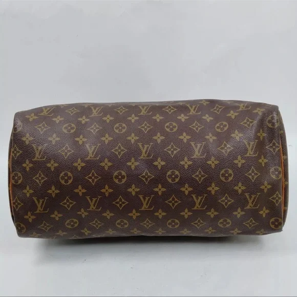 AUTH Louis Vuitton LV Handbag Tote Speedy 40 Brown Monogram